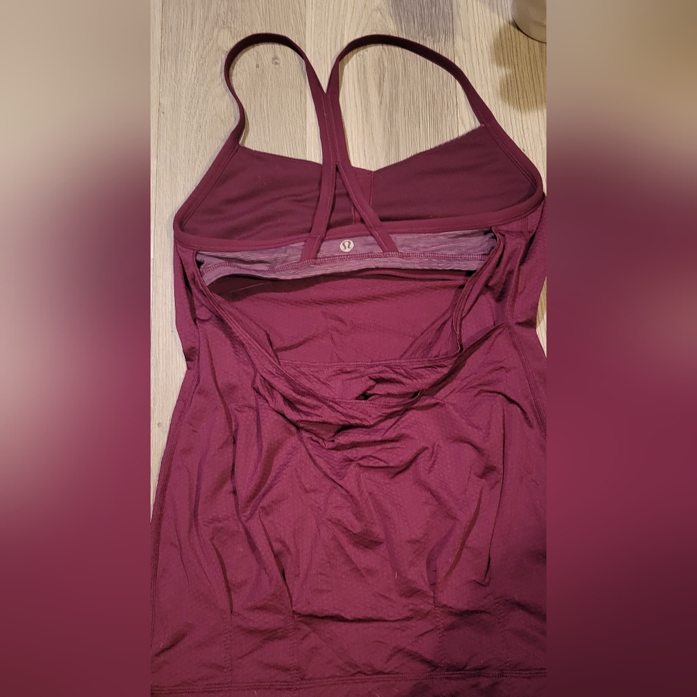 Lululemon C.Y.B. Size 2, Wee Are From Space September Plum Strappy Tank Top - Picture 7 of 11